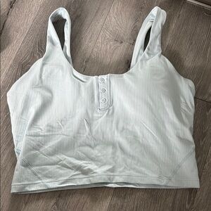 Lululemon Light Blue Ribbed Tank Top- size 10
